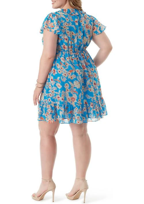 green chiffon dress knee length Plus Size Knee Length Chiffon Wholesale Wedding Guest Dresses With Lon main image 0