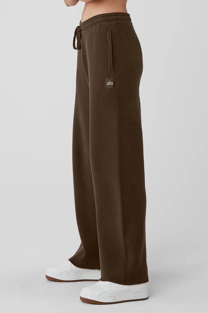 Alo Yoga Scholar Straight Leg Sweatpant - Espresso 3