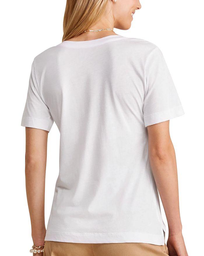 Vineyard Vines Striped V Neck Cotton Tee