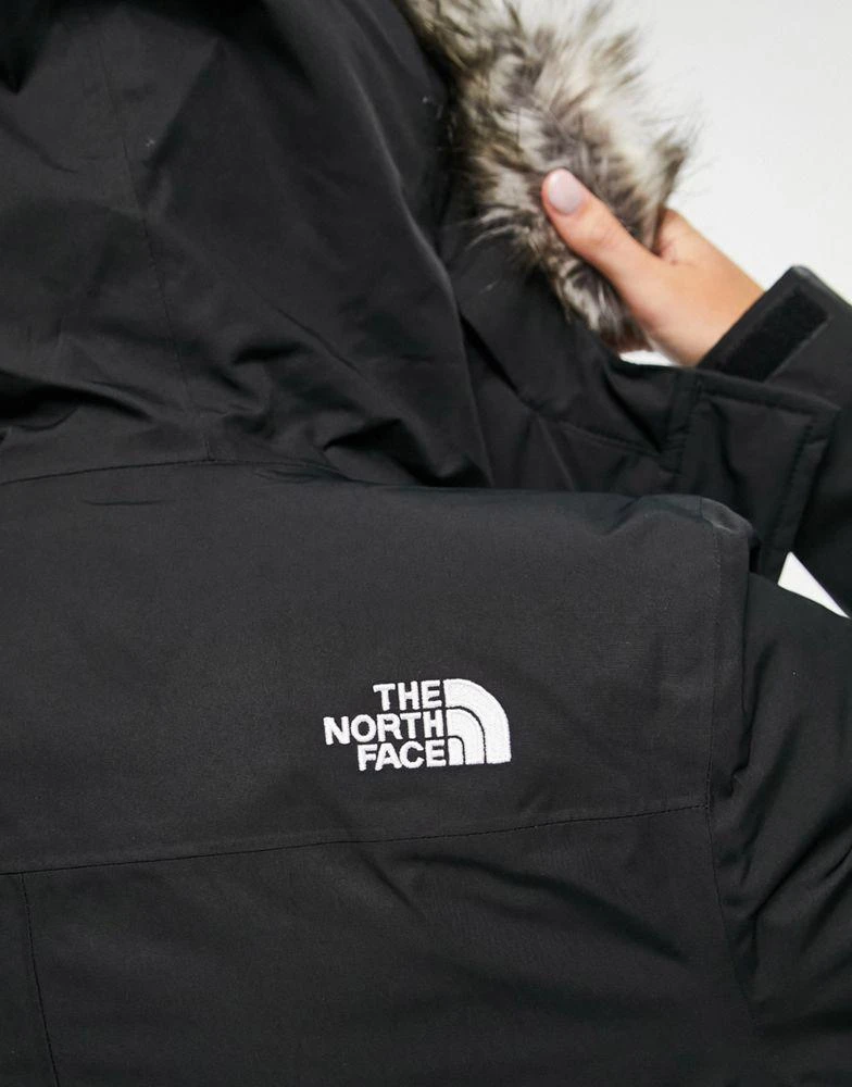 The North Face The North Face Zaneck Thermolite insulated parka with removeable faux fur hood in black 3