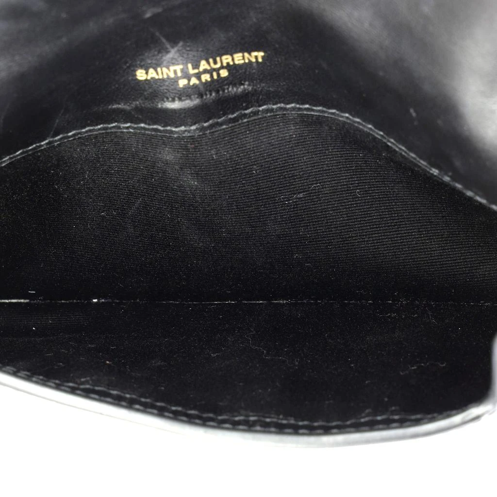 Yves Saint Laurent Classic Monogram Phone Holder Shoulder Bag Crocodile Embossed Leather 5