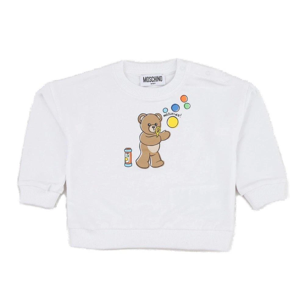 Moschino Moschino Kids Logo-Printed Crewneck Sweatshirt