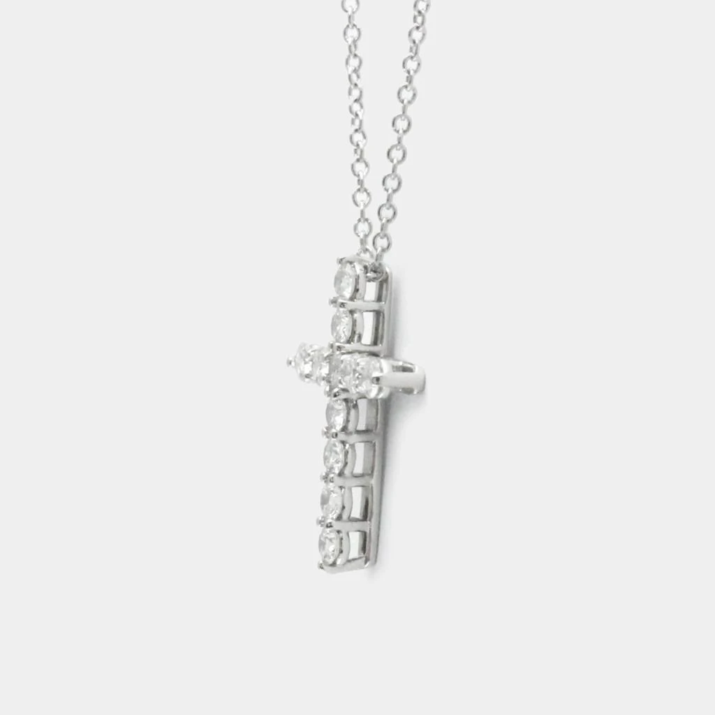 Tiffany & Co. Tiffany & Co. Platinum 0.55 ct Diamond Cross Pendant Necklace 5
