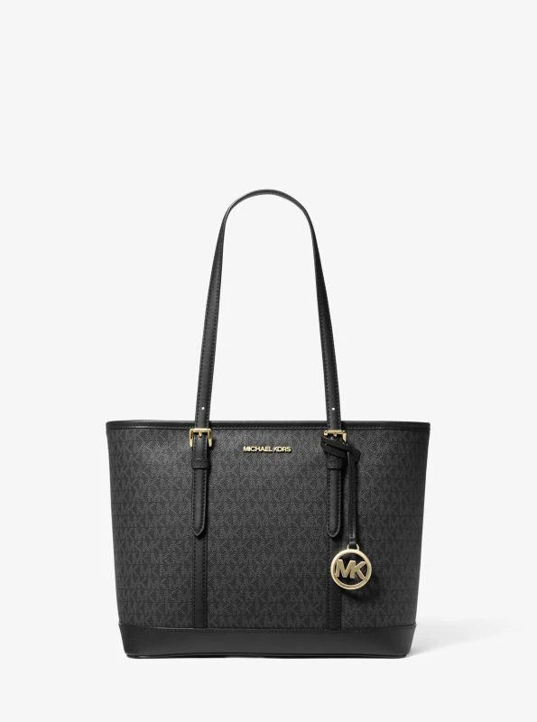 Michael Kors Jet Set Travel Small Logo Top-Zip Tote Bag 1