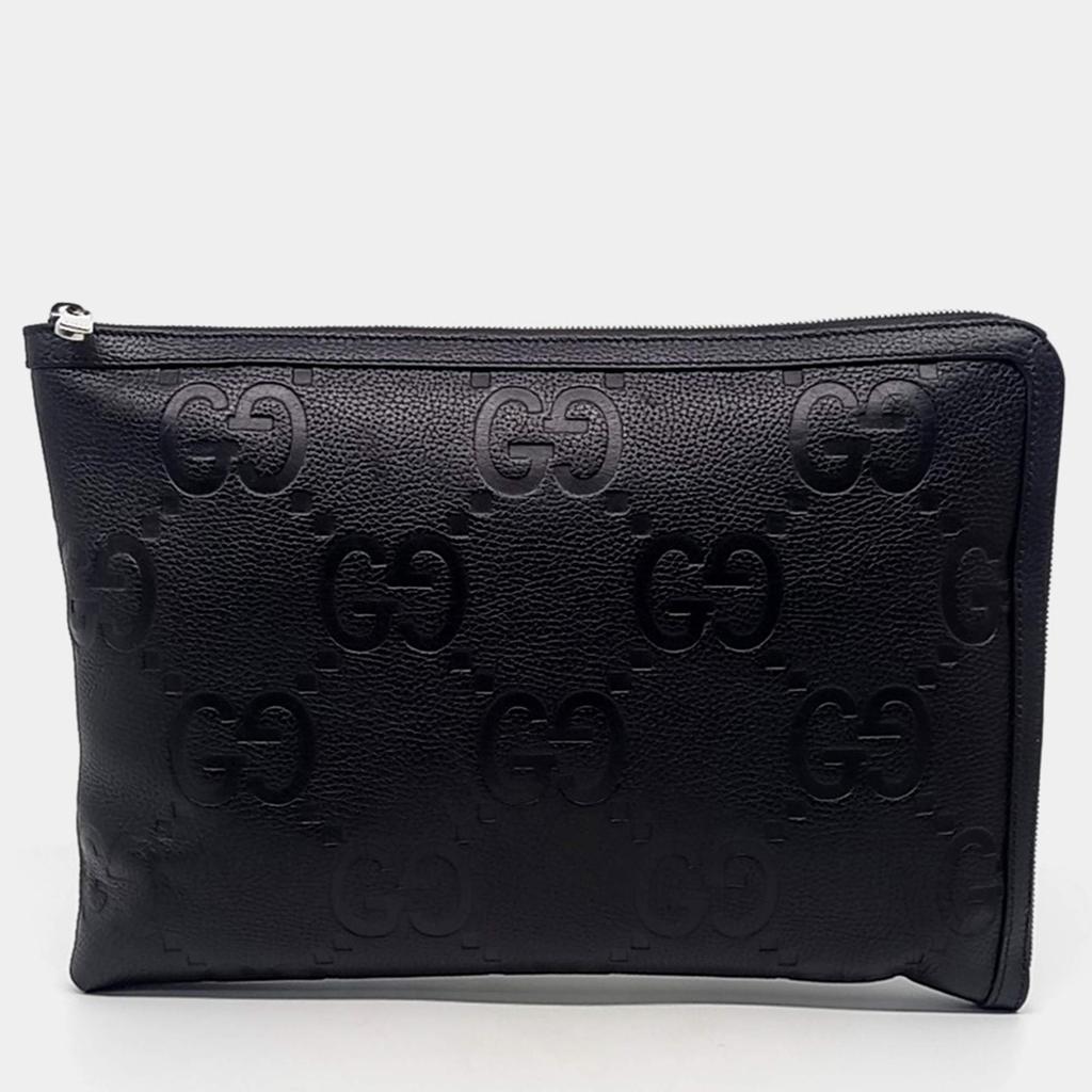 バッグ Gucci GG Accessory Pouch Leather Black Gucci // Black Leather Dollar GG Bag – VSP Consignment
