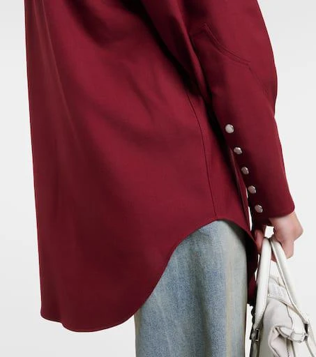 MAISON MARGIELA Reversible wool gabardine shirt 7