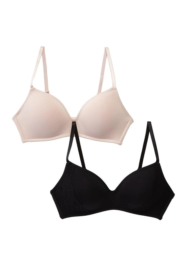 Parisian Cushion Comfort Wire Free Contour Bra - 2 Pack 1