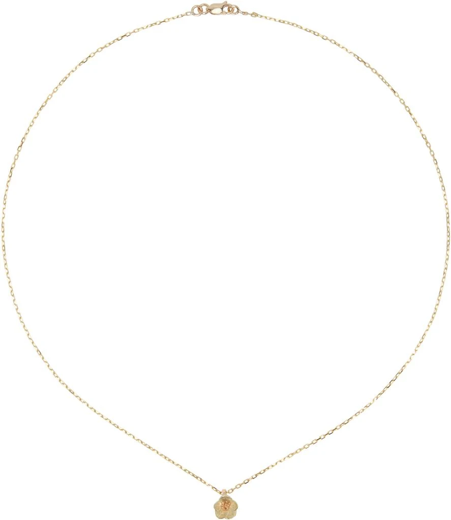 Bernard James Gold FLORA Hellebore Necklace 1