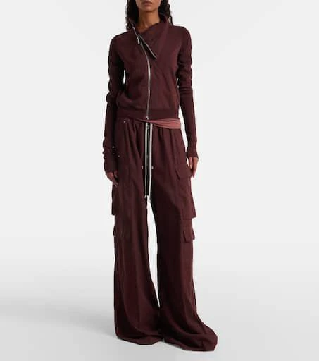 Rick Owens DRKSHDW Jumbo Bela cotton flannel cargo pants 2