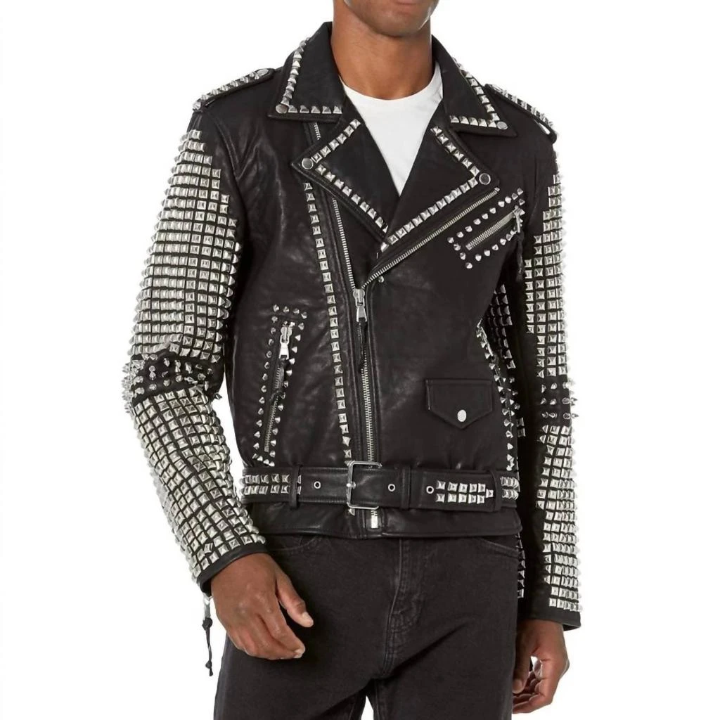 Cult Of Individuality Cult Of Individuality - Leather Studded Jacket 1