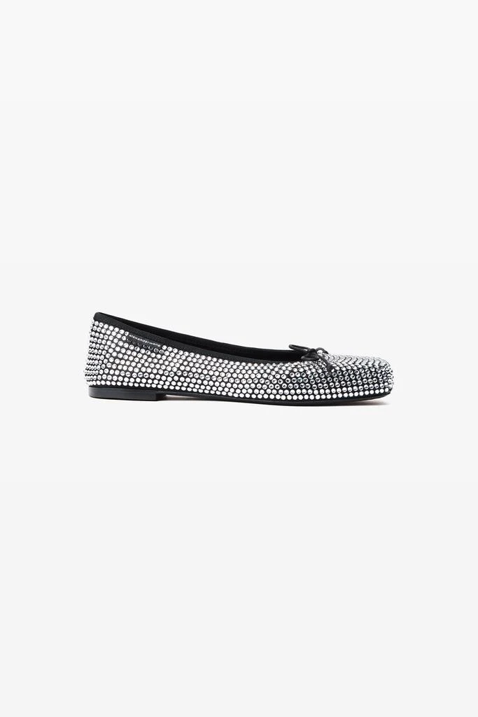 Alexander Wang Billie Flat in Crystal Satin 1