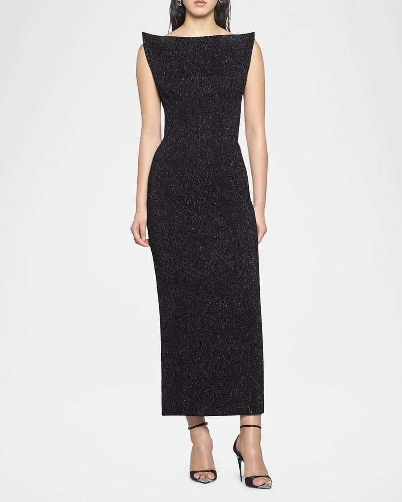 Maticevski Metallic Structured Midi Dress 2