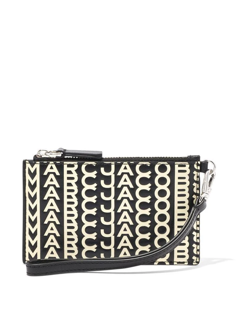 Marc Jacobs THE MONOGRAM LEATHER TOP ZIP WRISTLET WALLET 2