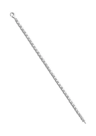 Diamond Tennis Bracelet In Rhodium Plated