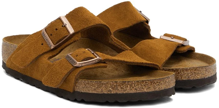 Birkenstock Tan Regular Arizona Soft Footbed Sandals 4