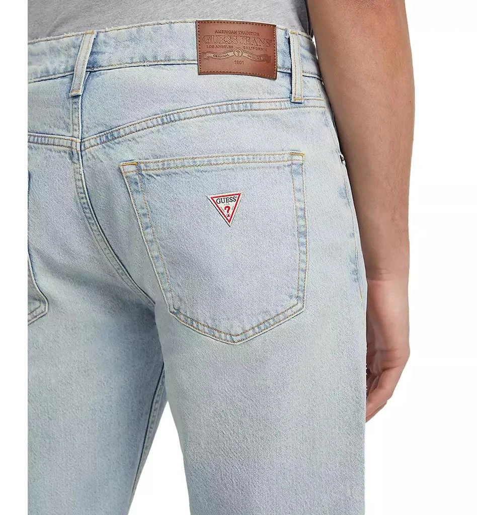 GUESS Men's Light-Wash GJ G16 Straight Jeans 4