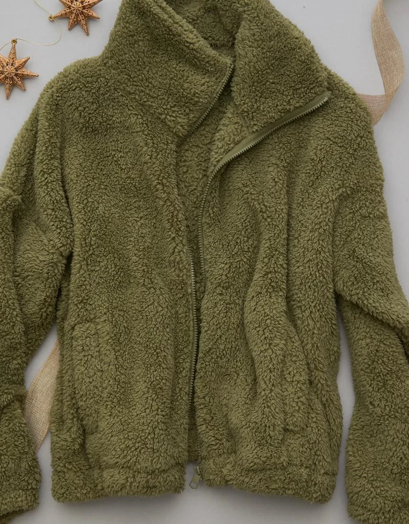 AE AE Zip-Up Bear Hug Sherpa Sweatshirt 1