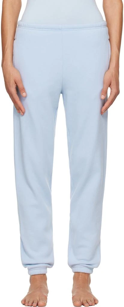 SKIMS Blue Cotton Fleece Classic Jogger Lounge Pants 1