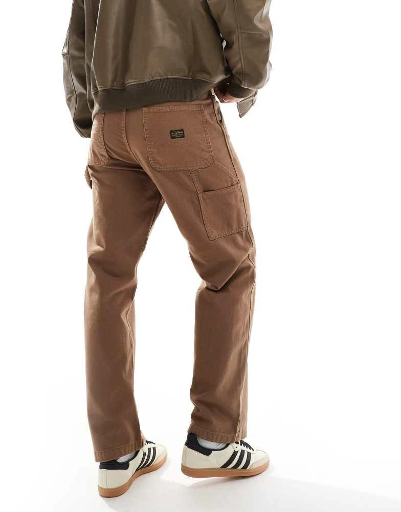 Jack & Jones Jack & Jones Eddie loose carpenter trouser in washed brown 5