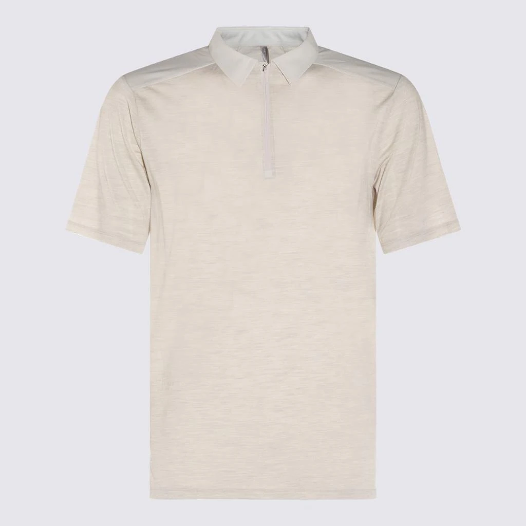 Arc'teryx Arc'Teryx Grey Wool Frame Ss Polo Shirt 1