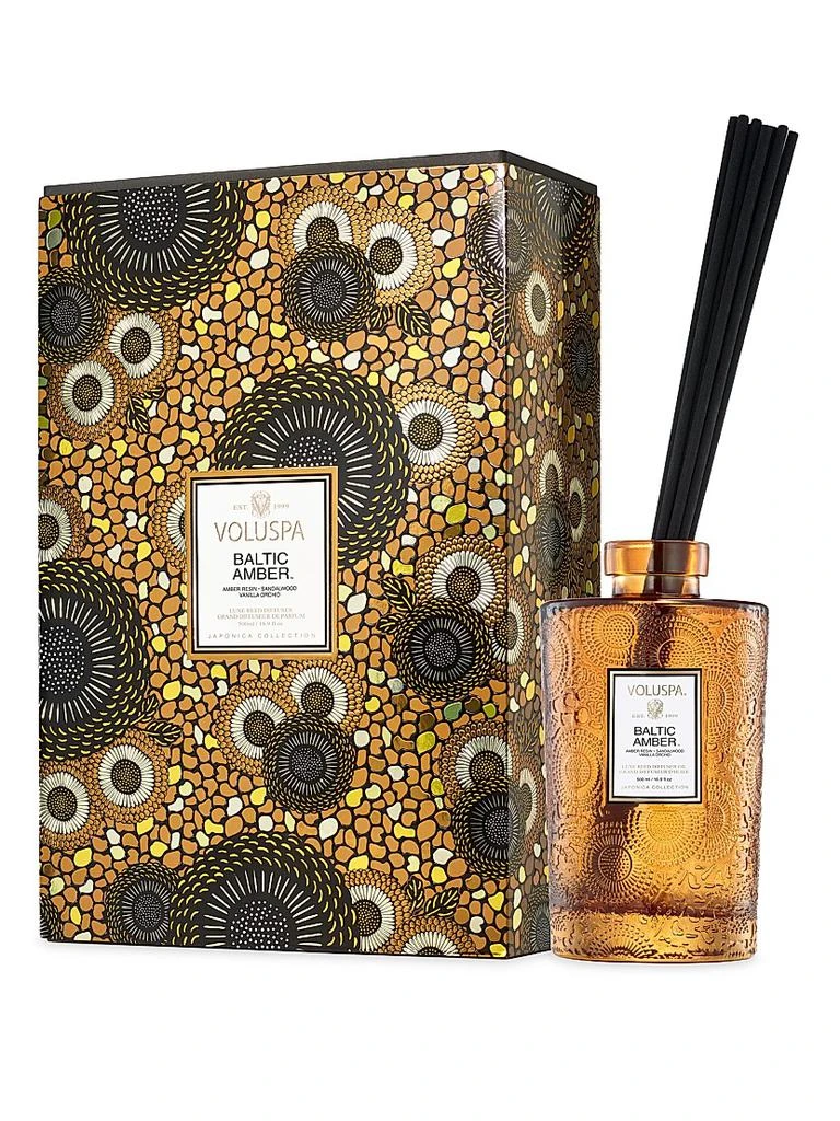Voluspa Japonica Baltic Amber Diffuser Set 1