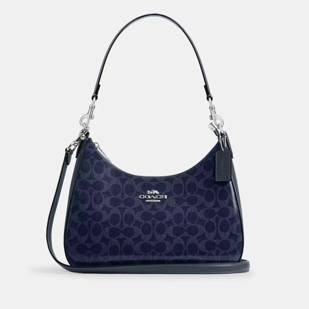 Coach Teri Hobo Bag In Signature Canvas 1
