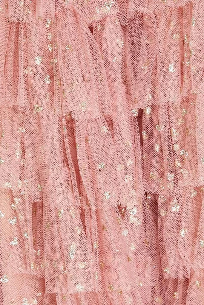 a line princess tulle dress A-line Princess Sweetheart Neck Silver Tulle Long Prom Dress PG782 US10 / Silver main image 1