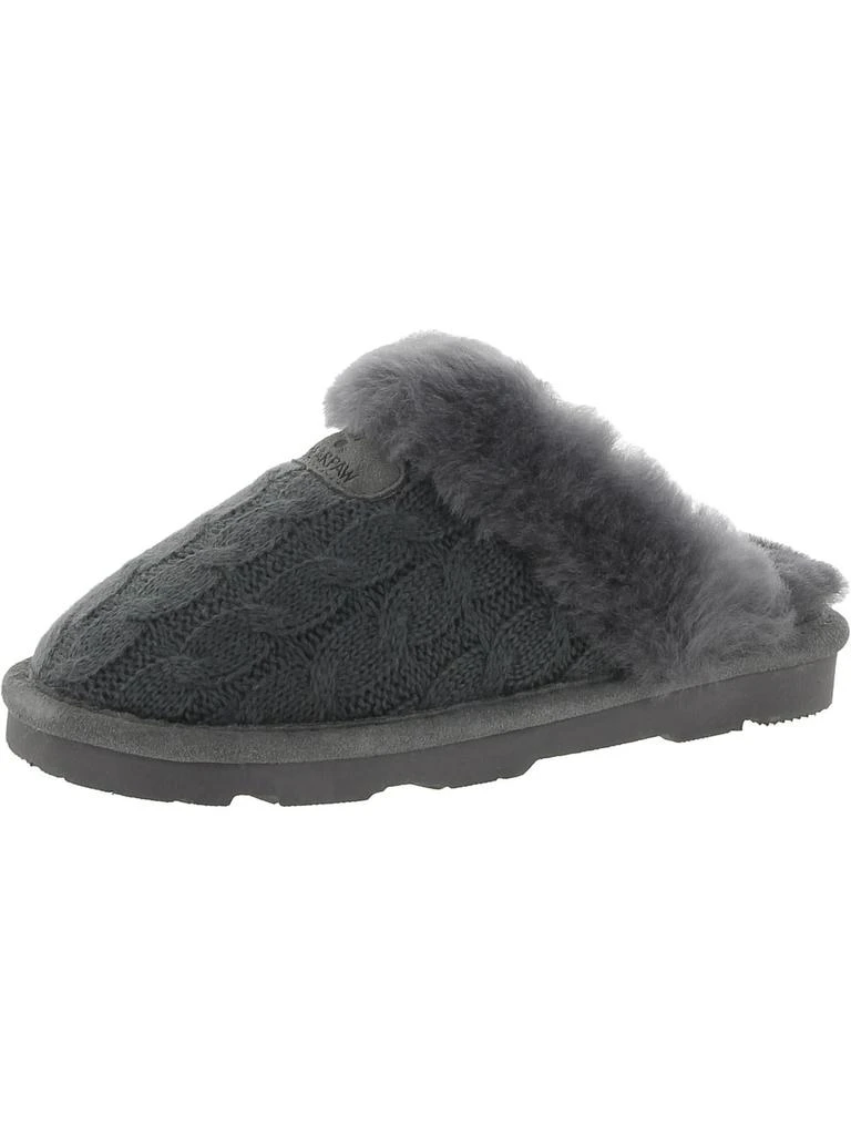 Bearpaw Effie Womens Boucle Sheepskin Mule Slippers 1
