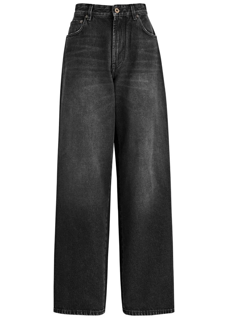 Jean Paul Gaultier Body Mariniére printed wide-leg jeans 1