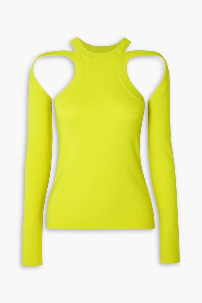 Dion Lee Cutout merino wool-blend top