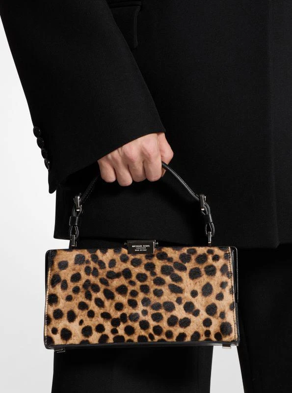 Michael Kors Gwyneth Cheetah Print Calf Hair Shoulder Bag 3