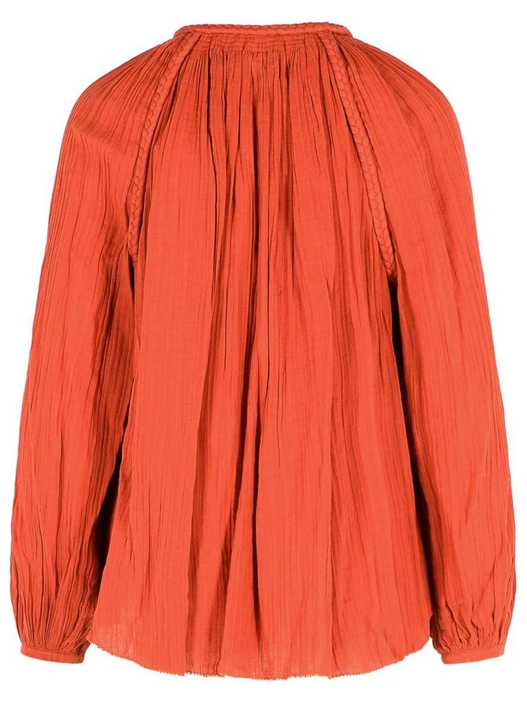 Isabel Marant Isabel Marant 'Jenna' Orange Cotton Blouse 3