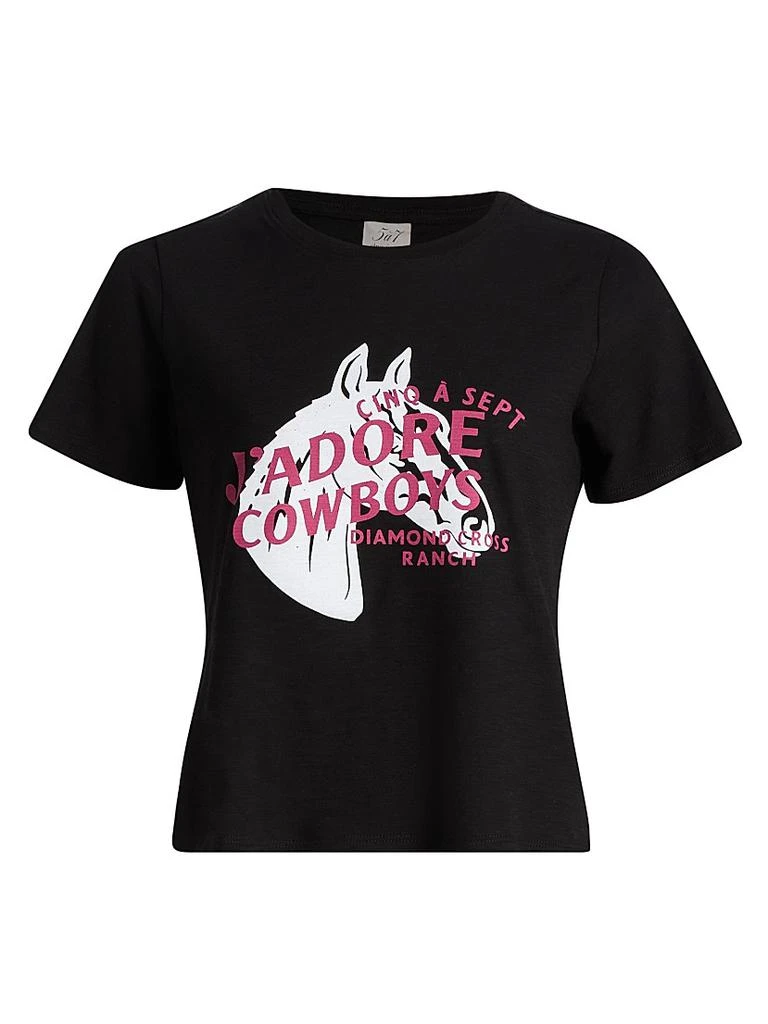 Cinq à Sept J
Adore Cowboys Diamond Cross Ranch Shrunken T-Shirt