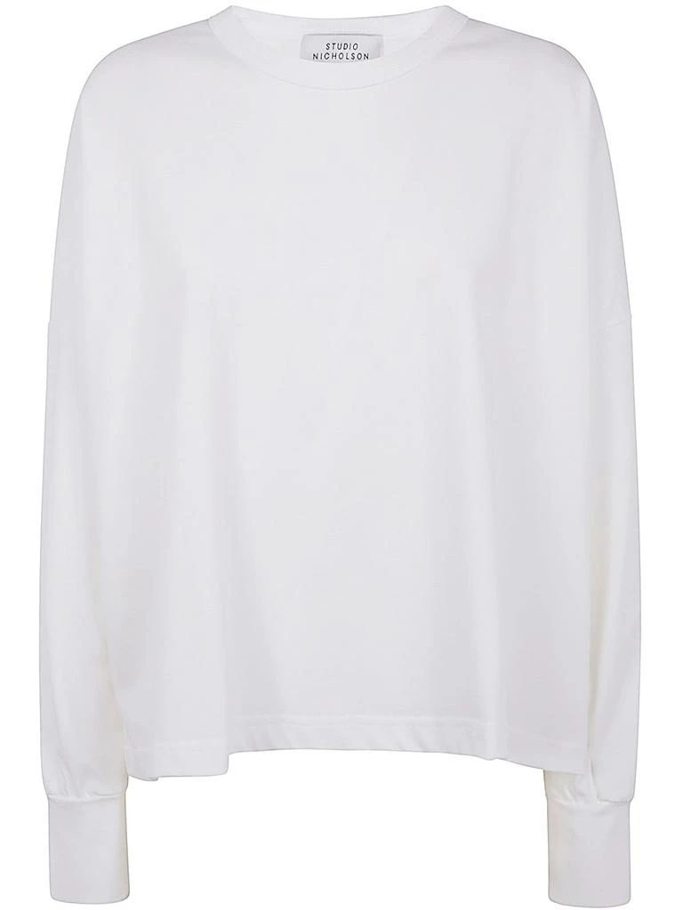 Studio Nicholson Studio Nicholson Loop Long Sleeved Crewneck T-Shirt 1