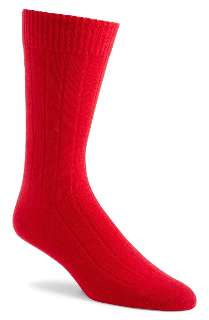 Nordstrom Rib Cashmere Blend Crew Socks 1