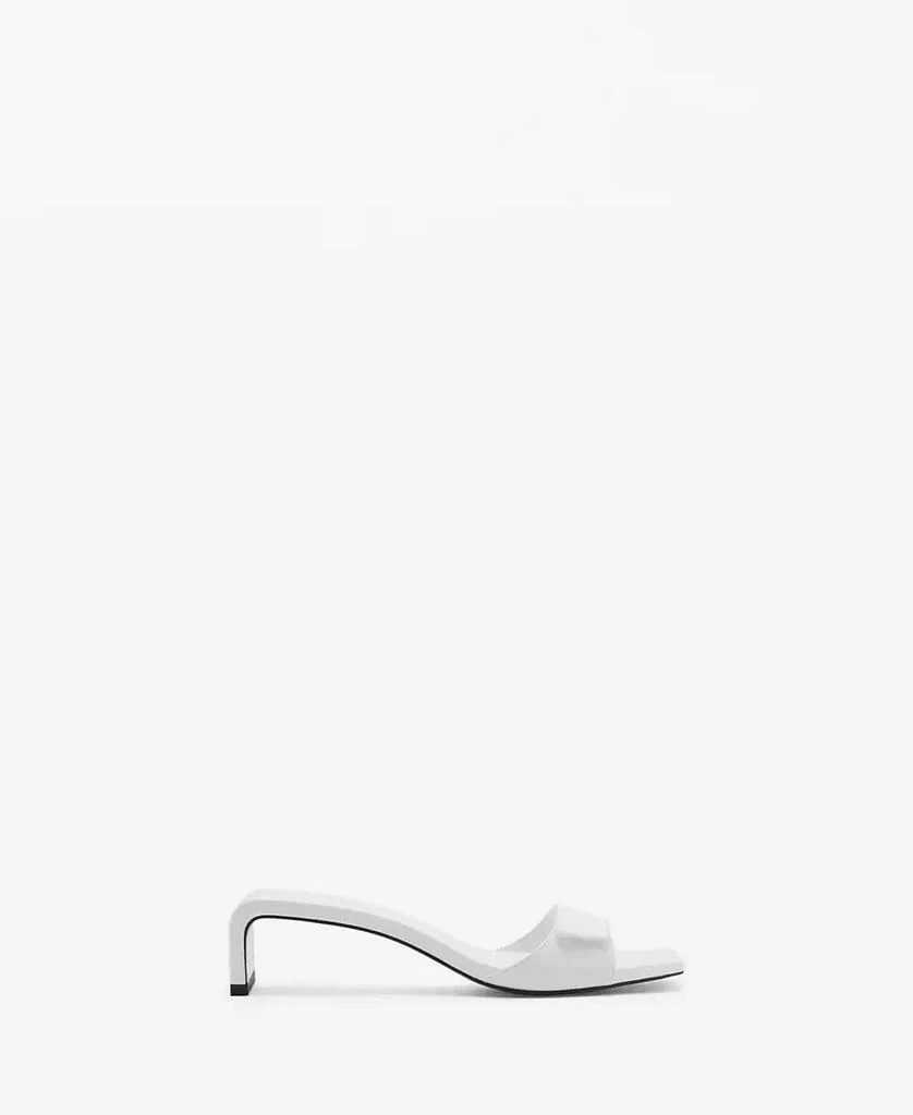 Mango Women's Heel Leather Sandals 2