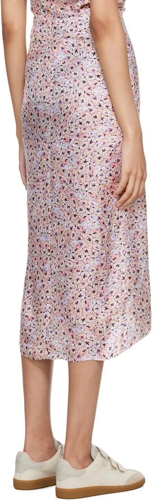 Isabel Marant Off-White & Purple Lisanne Midi Skirt 3