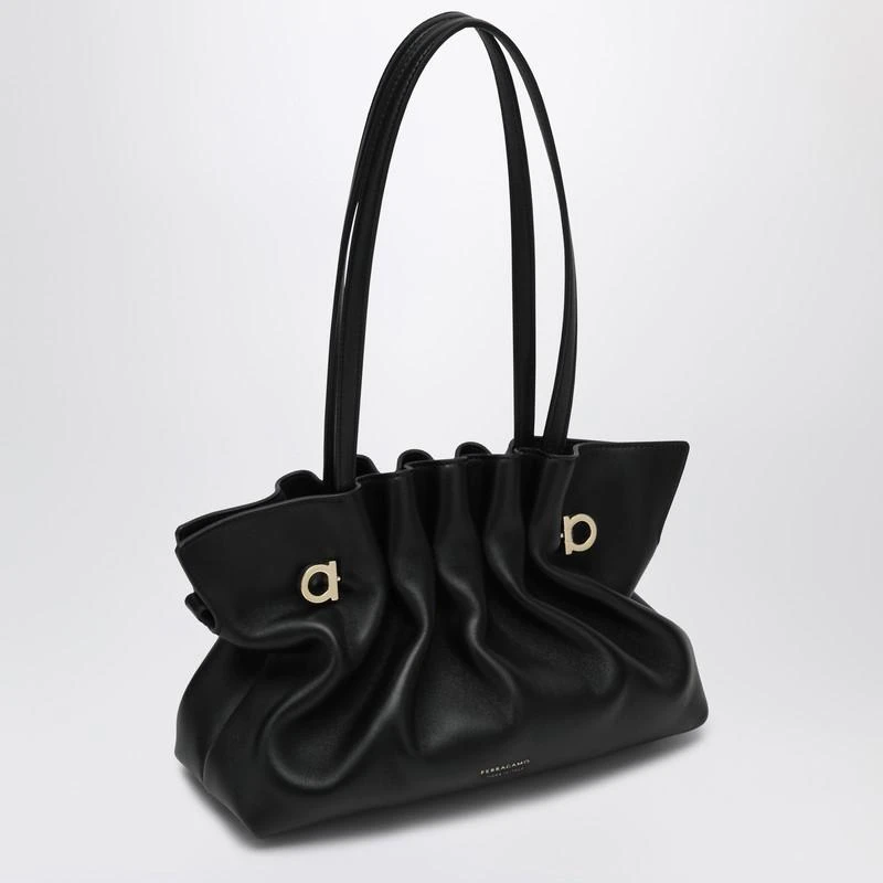 Salvatore Ferragamo Soft-Bag Small black leather 3