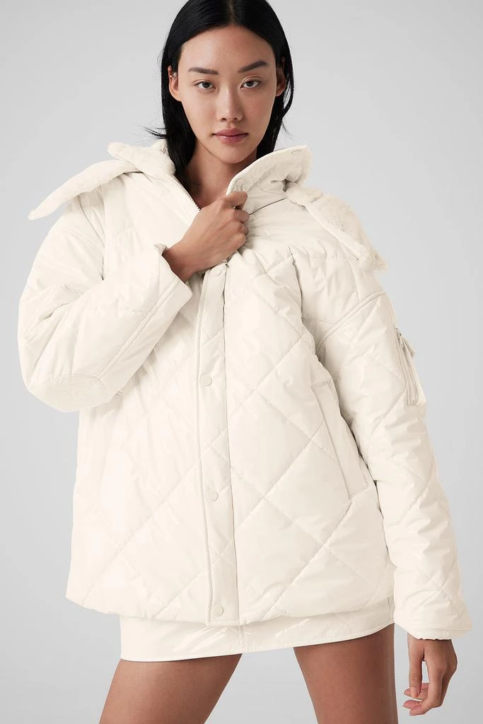 Alo Snomoto Puffer Jacket - Ivory 4
