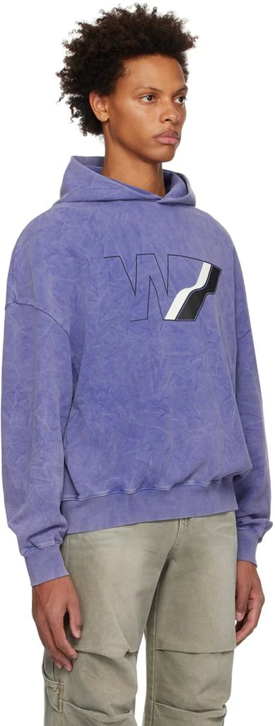 We11done Purple Wave Line Hoodie 2