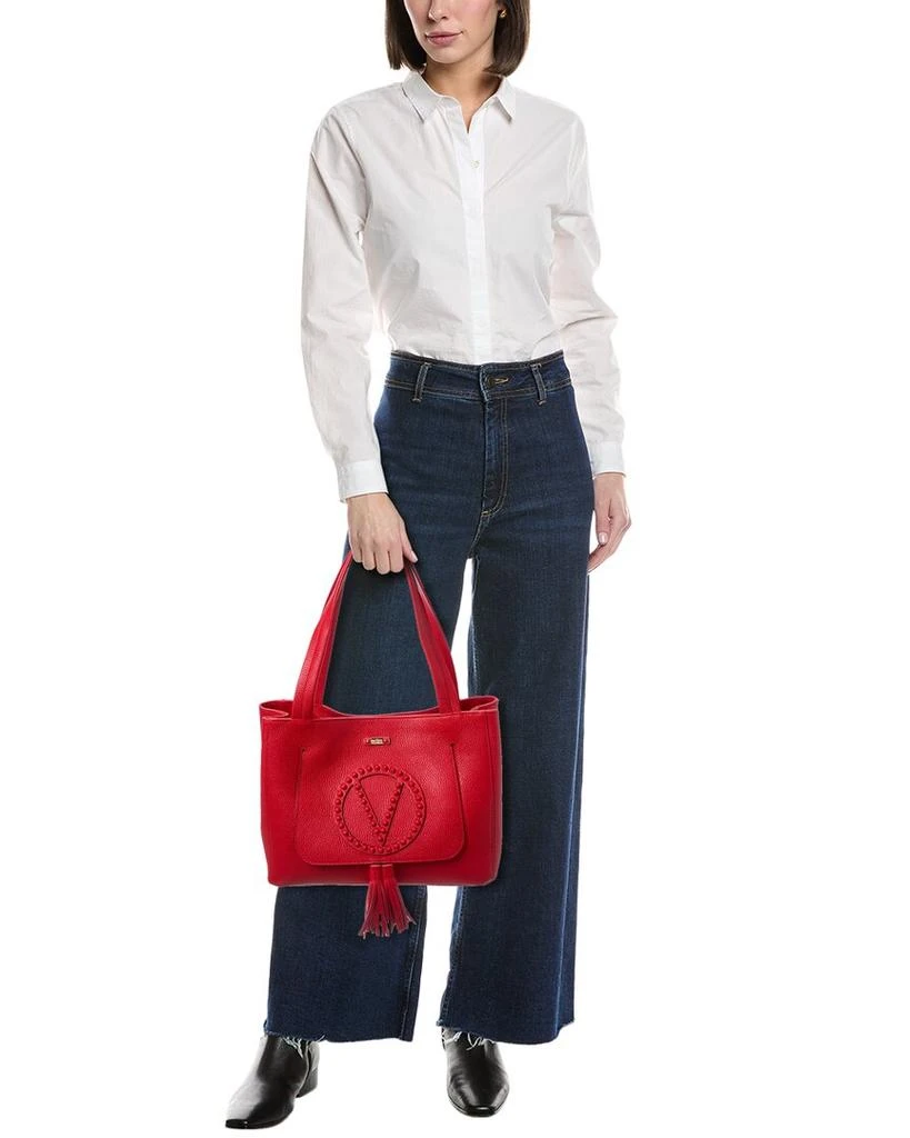 Mario Valentino Estelle Rock Leather Tote 4