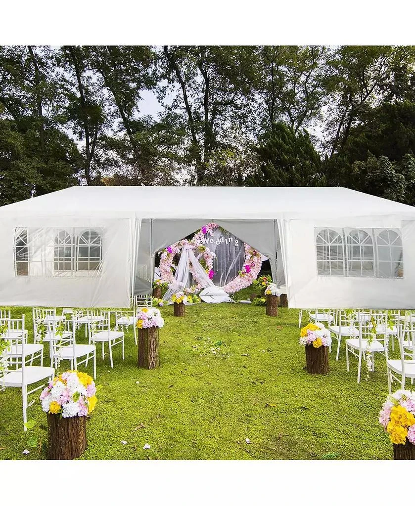 GIVIMO 10 x 30 Feet Outdoor Canopy Tent with 6 Removable Sidewalls and 2 Doorways 3