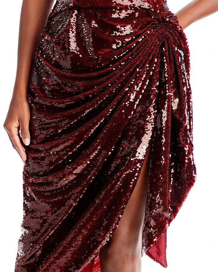 Cinq à Sept Shea Strapless Sequin Dress 6