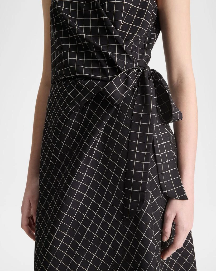 Vince Trellis Plaid Wrap Dress 5