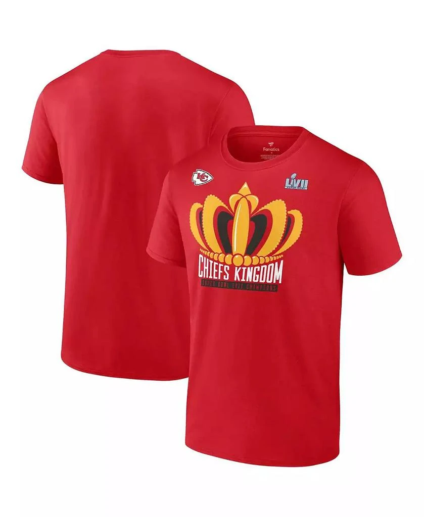 Fanatics Men's Red Kansas City Chiefs Super Bowl LVII Champions Big and Tall Hometown Last Standing T-shirt 1