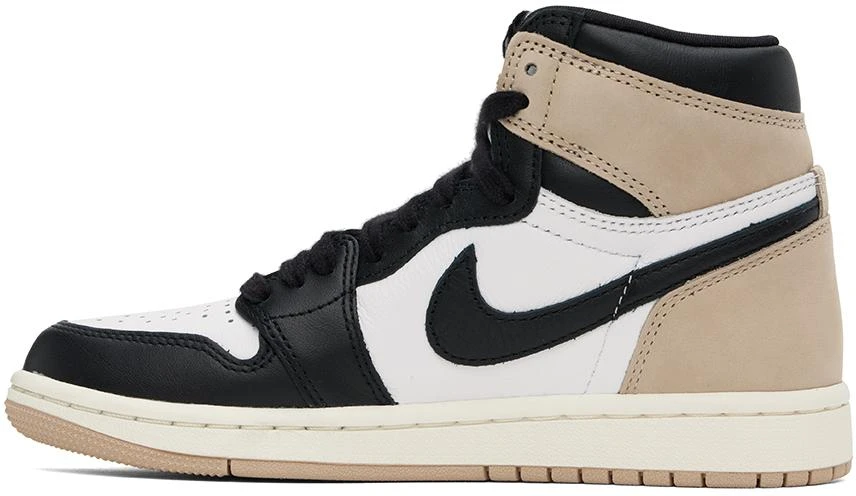 Jordan Tan & White Air Jordan 1 Sneakers 3
