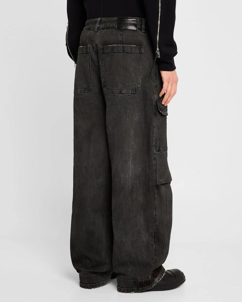 RTA Men's Wylie Wide-Leg Cargo Jeans 3