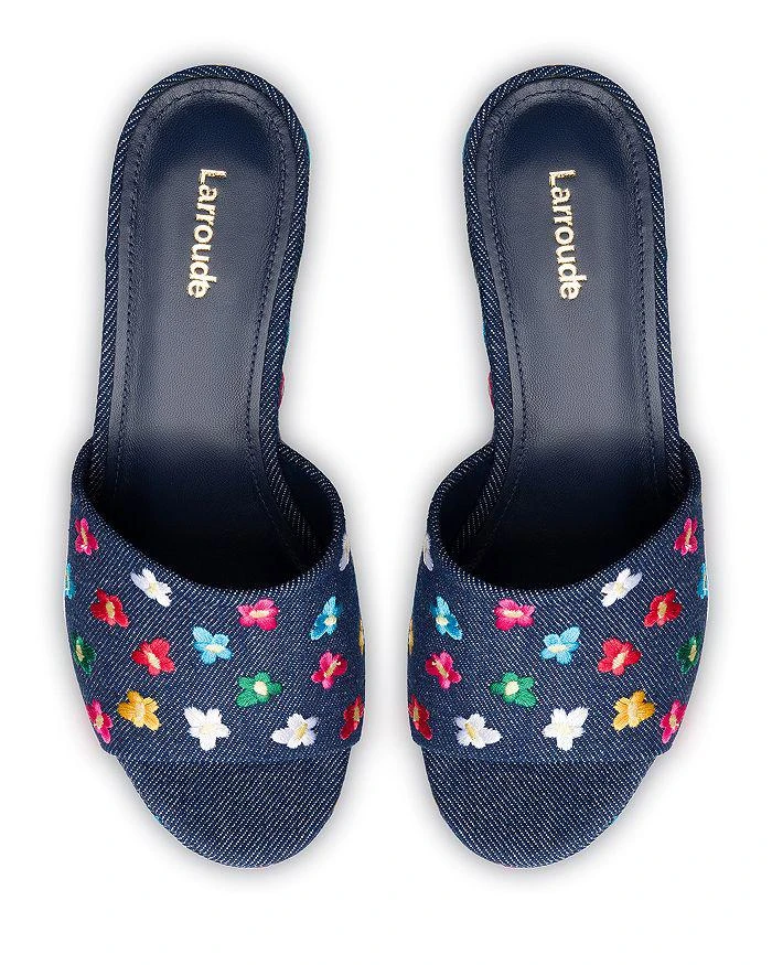 Larroudé Women's Miso Slip On Platform Sandals 4