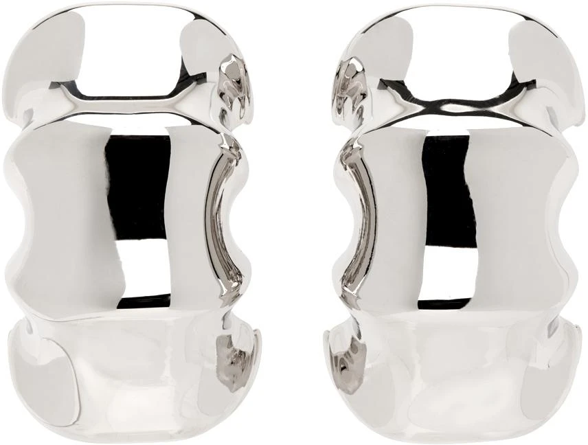 Khaite Silver 'The Medium Julius Loop' Earrings 1