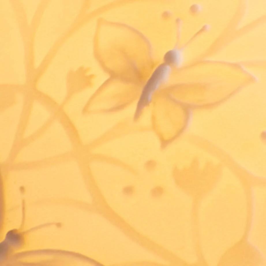 Bernardaud Butterflies LED Votivelight Lithophane 3